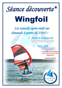 SEANCE DECOUVERTE WINGFOIL SEANCE DECOUVERTE WINGFOIL