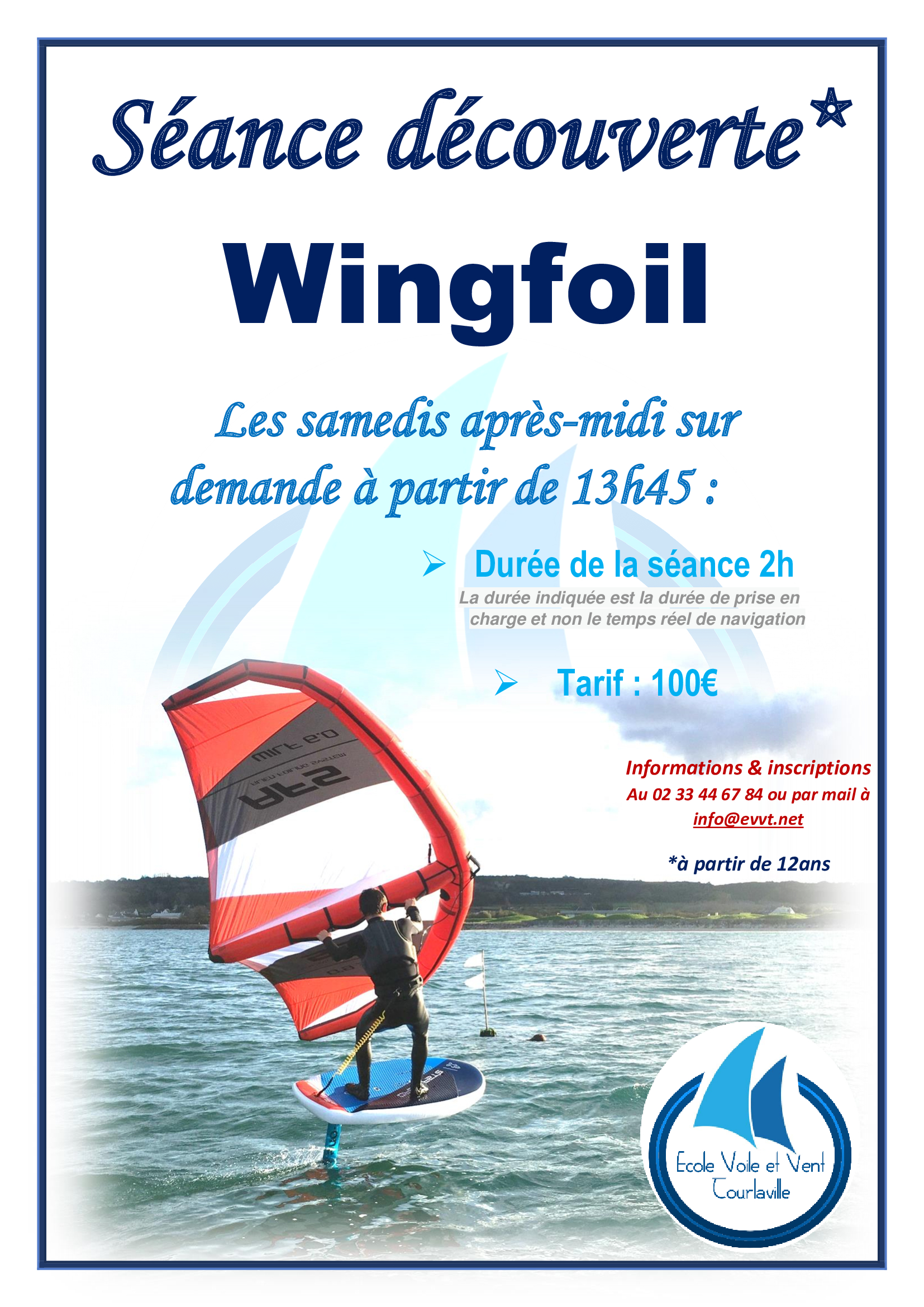 SEANCE DECOUVERTE WINGFOIL SEANCE DECOUVERTE WINGFOIL